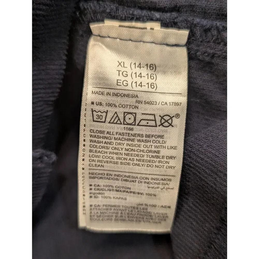 Old Navy, Corduroy Overall Dress, Navy, XL 14/16, NWOT